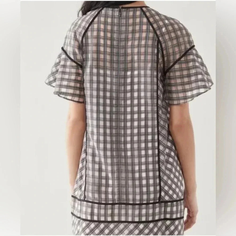 Club Monaco | Check Swing Dress - Picture 2 of 9